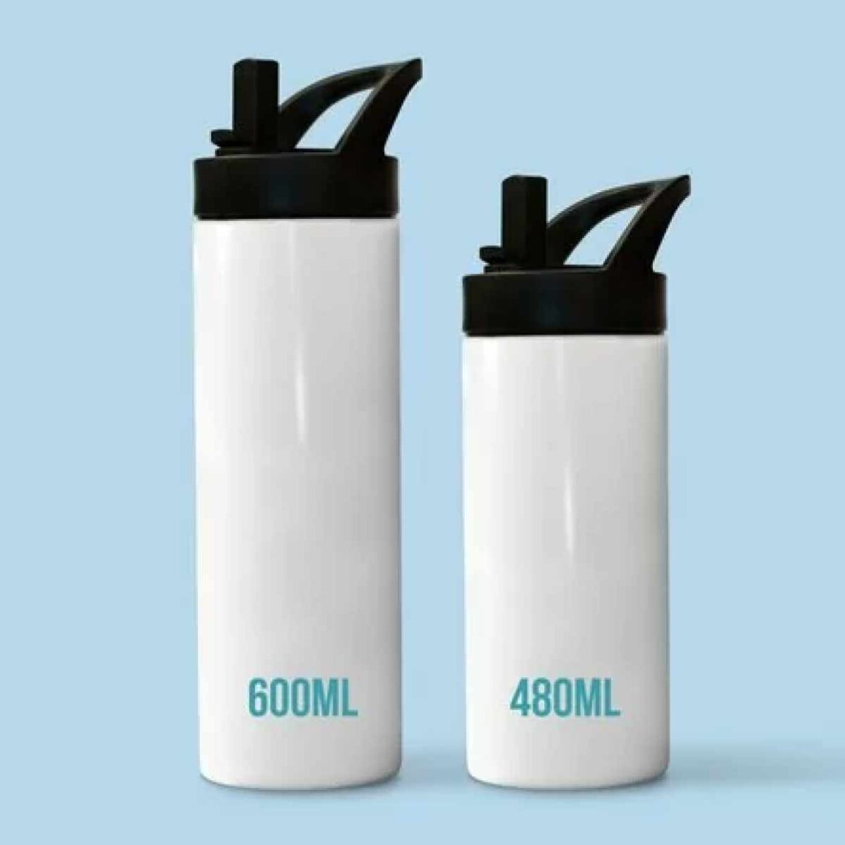 Termos cu mâner și pai personalizat cu mesaj - Baschet