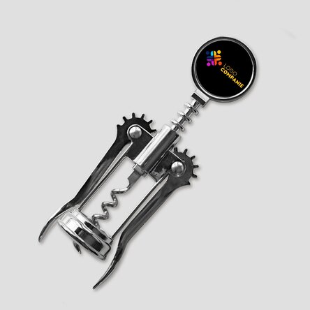 Tirbușon personalizat cu logo și text