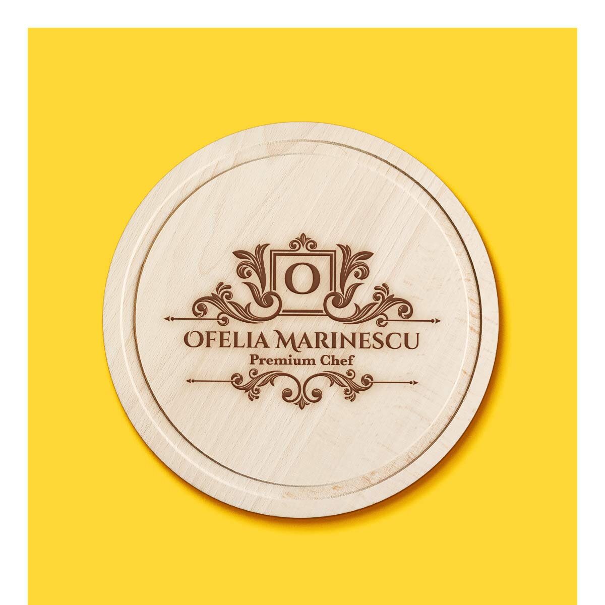 Tocătoare rotunde personalizate