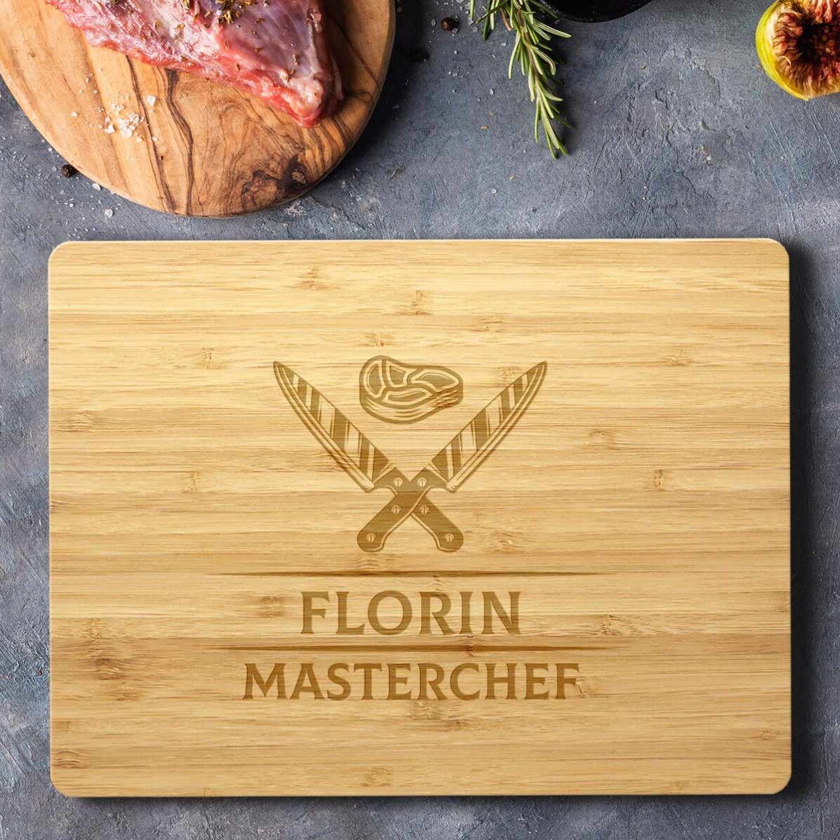 Tocător personalizat cu text - Cuțite