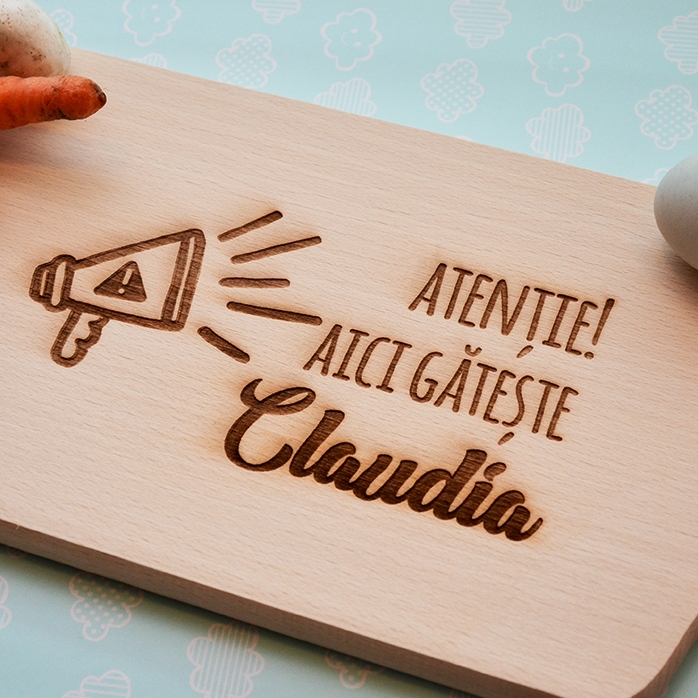 Tocător personalizat - Atenție, aici gătește..