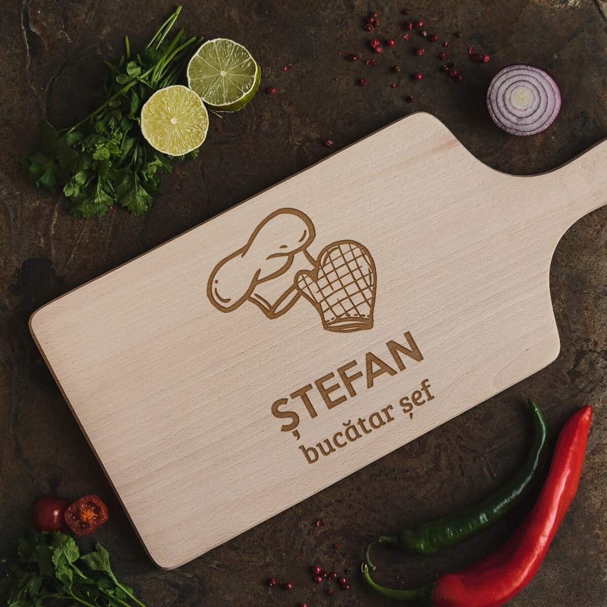 Tocător personalizat - Bucătar șef