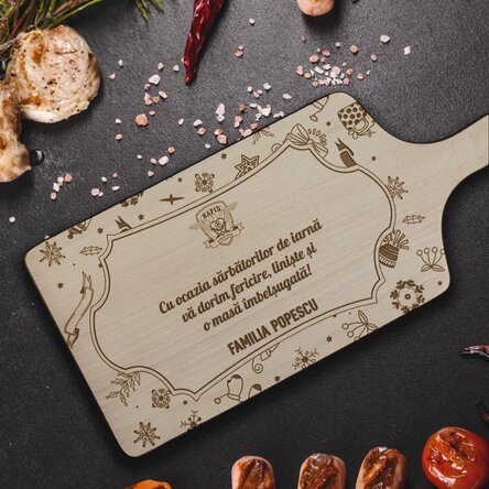 Tocător personalizat FC Rapid - Christmas