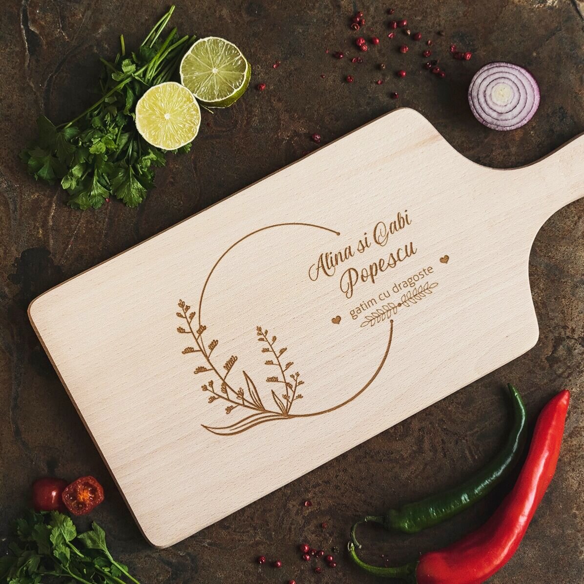 Tocător personalizat - Gatim cu dragoste