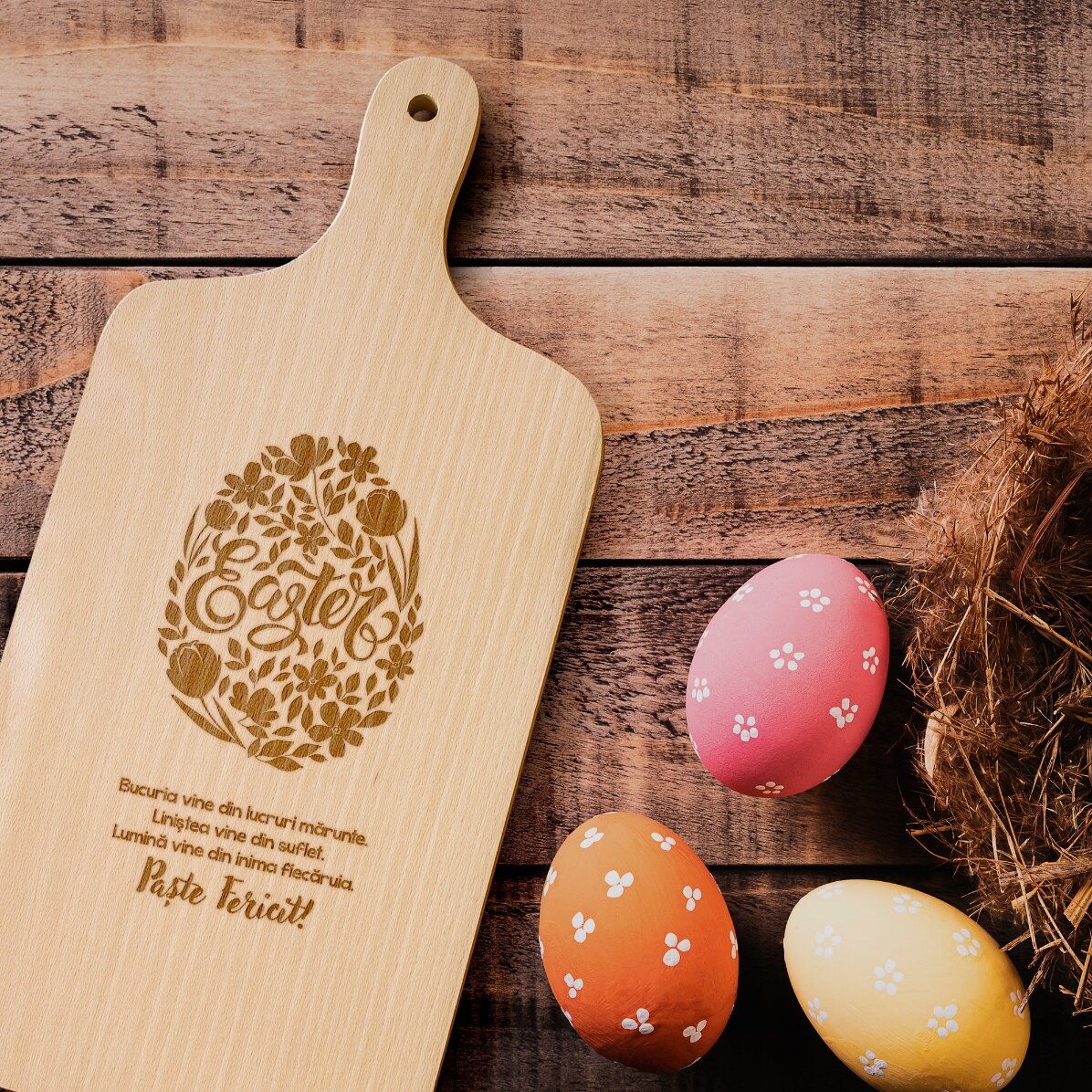 Tocător personalizat - Happy Easter!