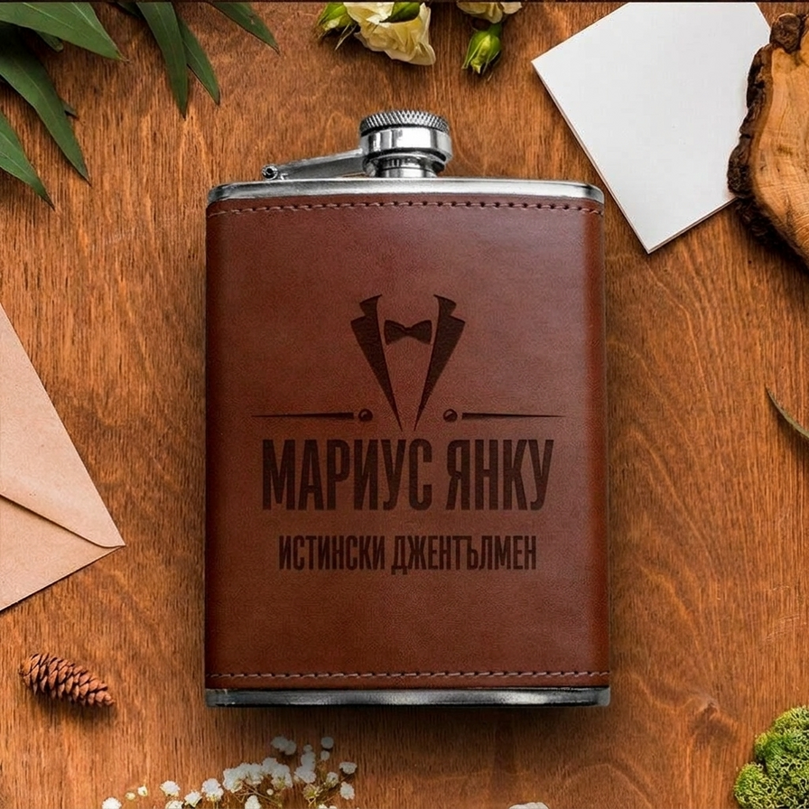 Персонализирани джобни бутилки за него