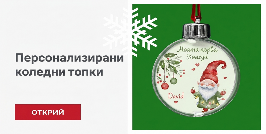 Персонализирани коледни топки