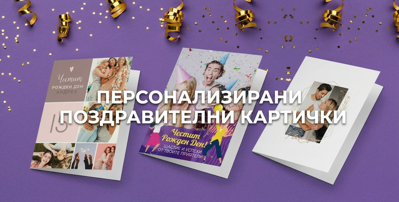 Персонализирани поздравителни картички и картички