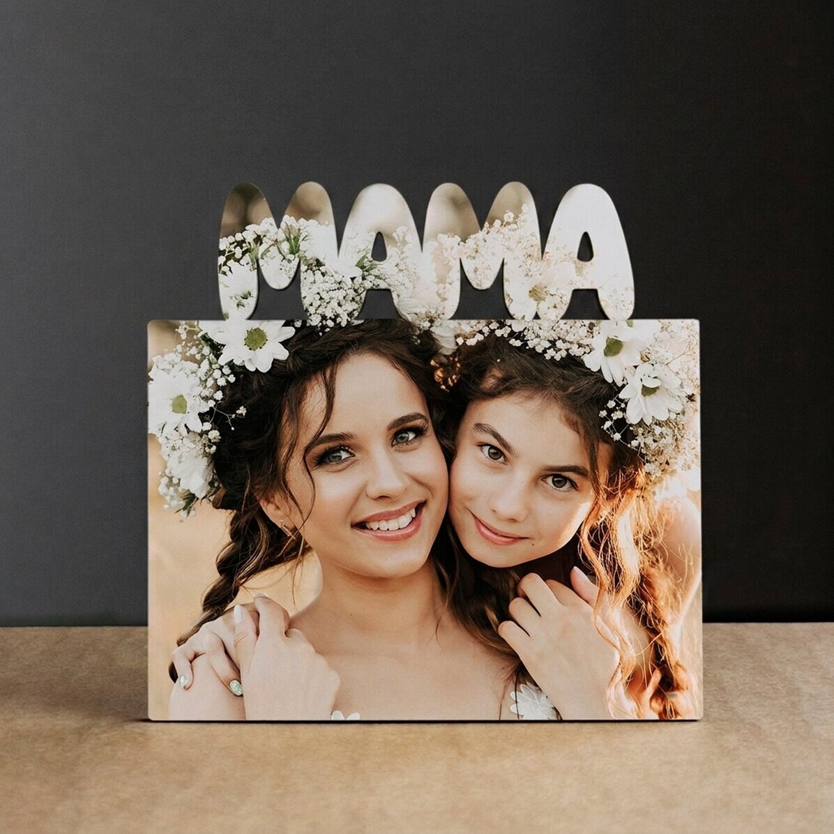 Персонализирана рамка за снимка за бюро с фотография - модел MUM