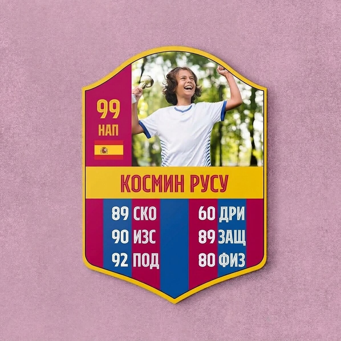 Персонализирана FIFA карта с фотография и статистика - FCB