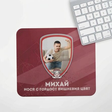 FC Rapid подложка за мишка, персонализирана с фотография и текст