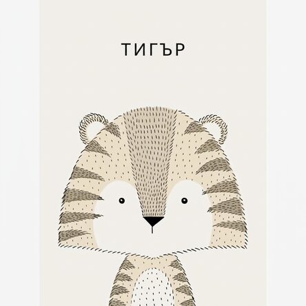 Плакат с тигър