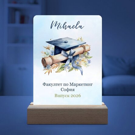 Персонализирана LED нощна лампа с послание - Завършване