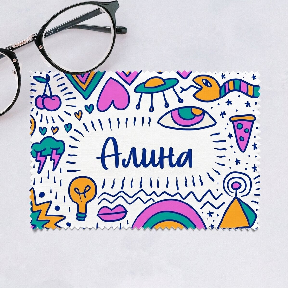 Персонализирана кърпа за почистване на екрани/очила - Creative