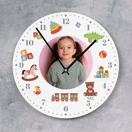 Персонализиран часовник с фотография - Playtime