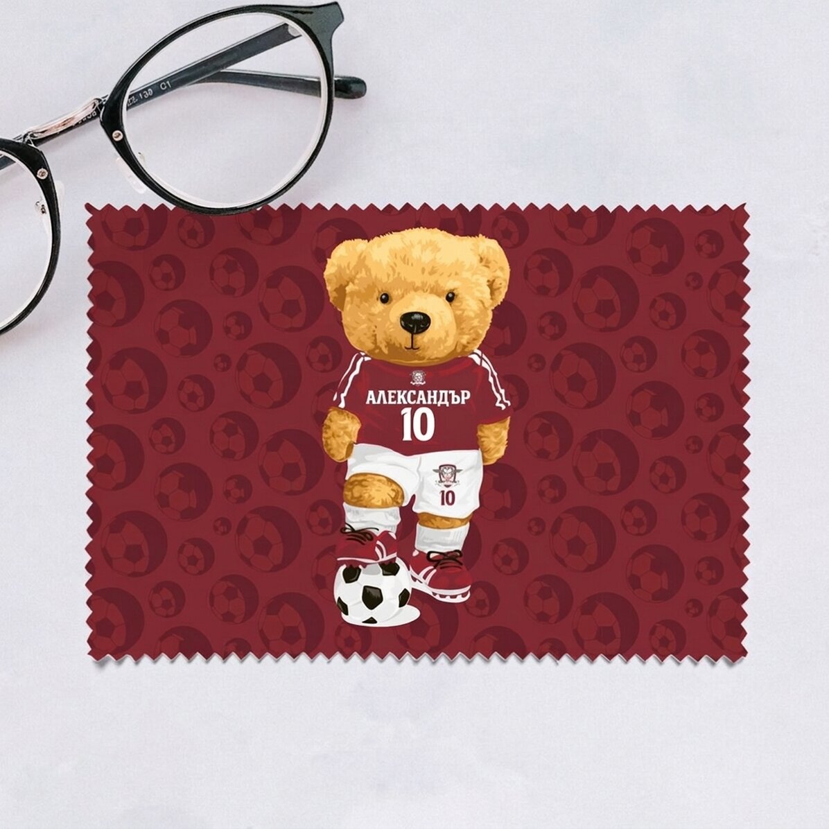 FC Rapid персонализирана кърпа за почистване на екрани/стъкла - Rapid bear