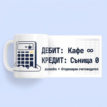 Персонализирана чаша с текст - Счетоводство