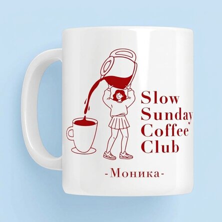 Персонализирана чаша с надпис - Coffee Club
