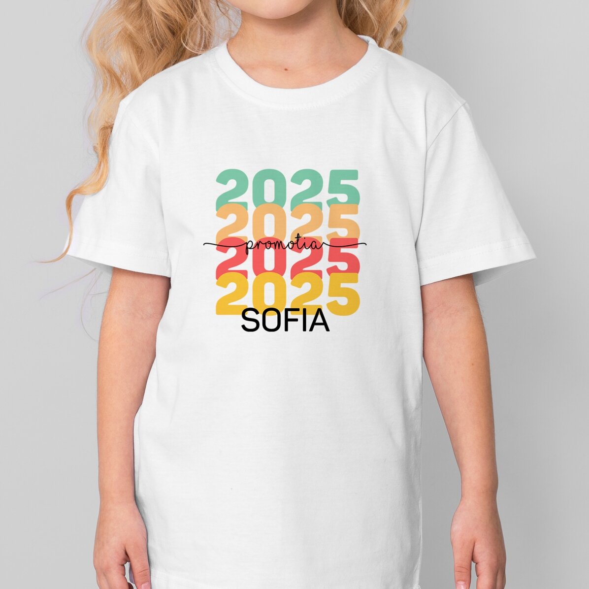 Tricou din bumbac pentru copii personalizat cu text - Absolvire