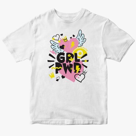 Tricou din bumbac pentru copii personalizat - Girl Power
