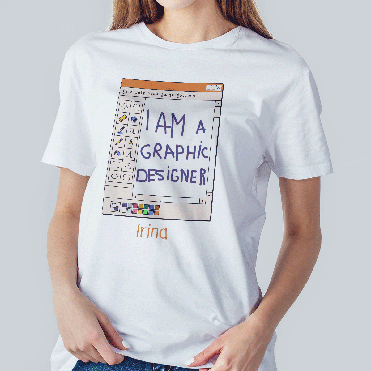 Tricou din bumbac personalizat cu nume - Graphic Designer