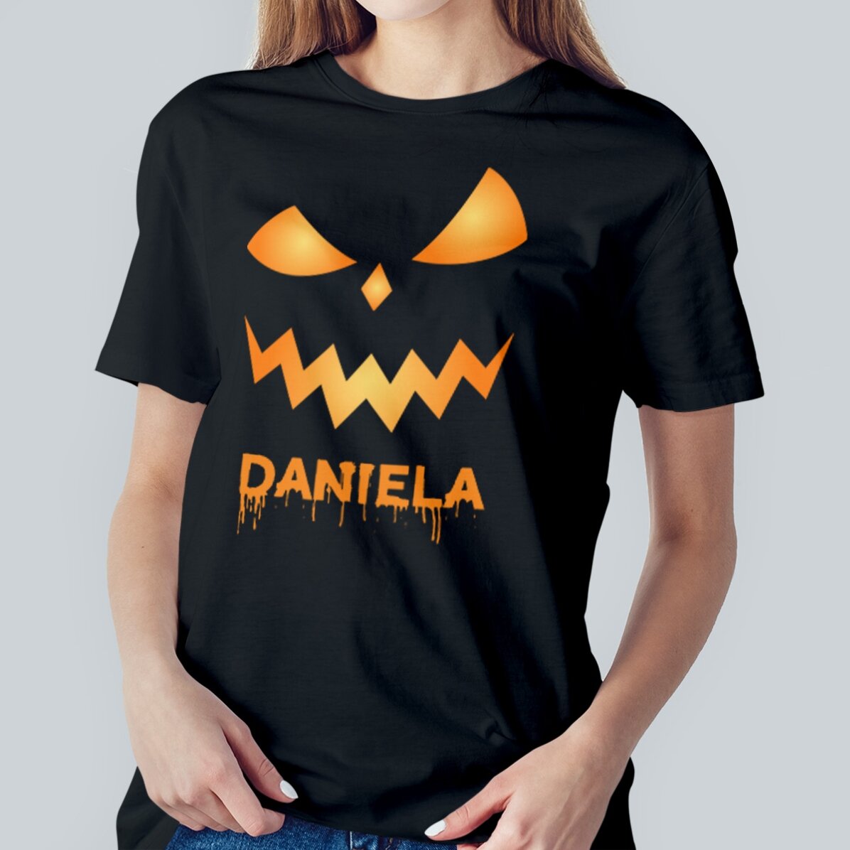 Tricou din bumbac personalizat cu nume - Scary