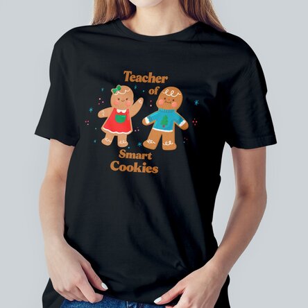 Tricou din bumbac personalizat cu nume - Smart cookies