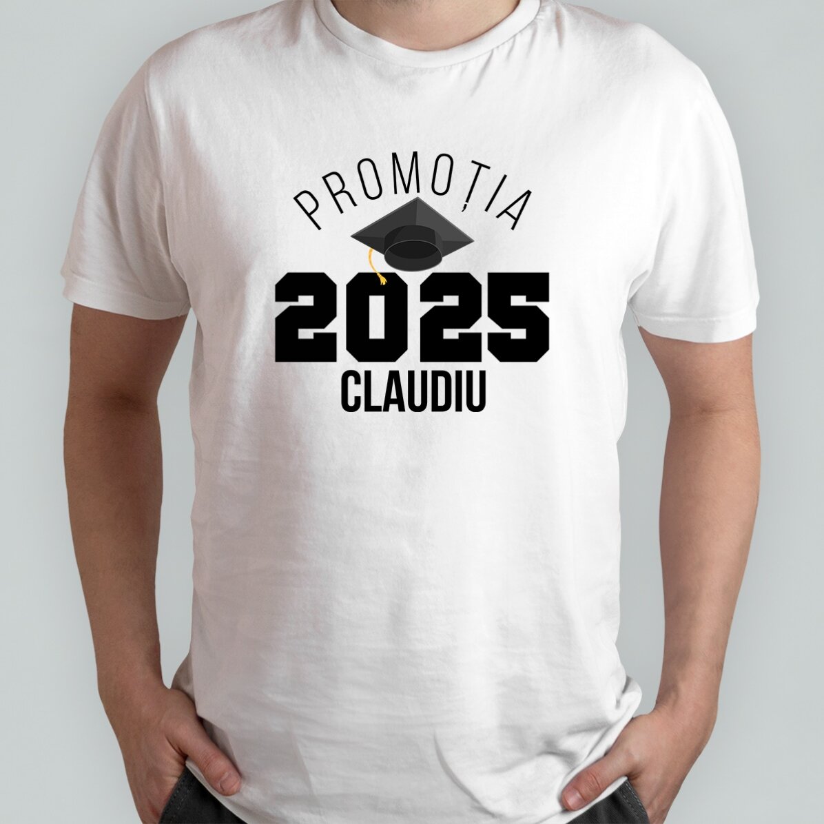 Tricou din bumbac personalizat cu text - Absolvire
