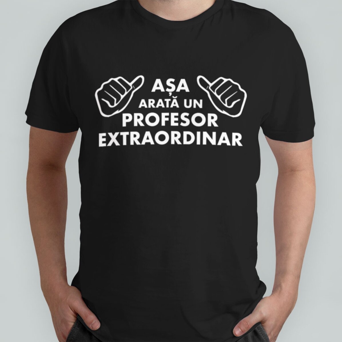 Tricou din bumbac personalizat cu text - Așa arată...