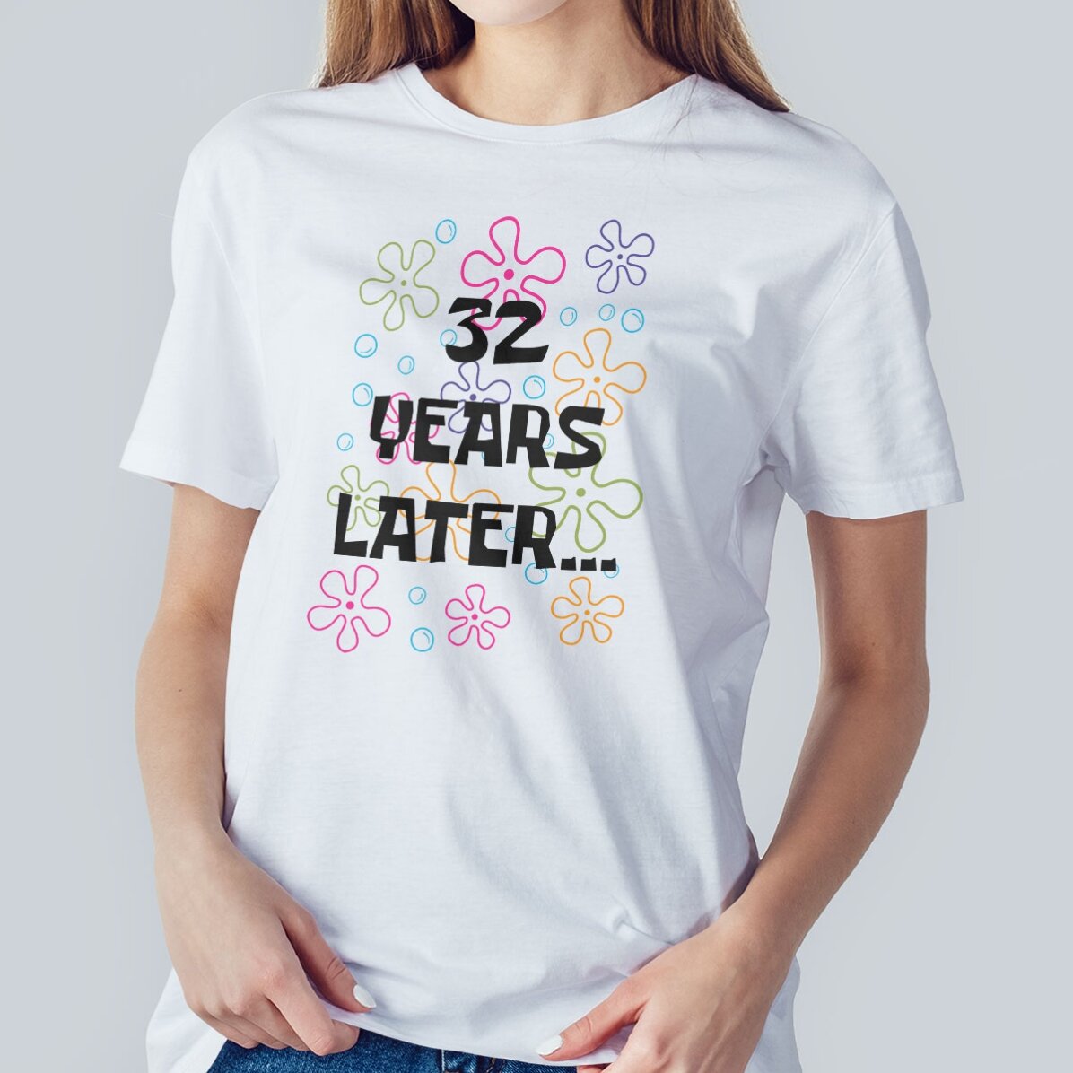 Tricou din bumbac personalizat cu text - Bikini Bottom Birthday