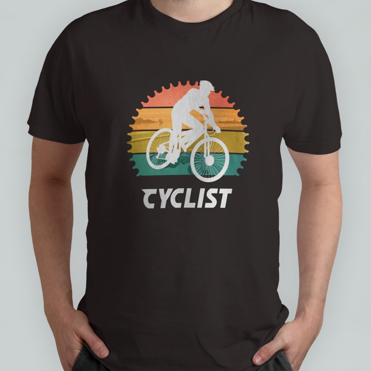 Tricou din bumbac personalizat cu text - Ciclist