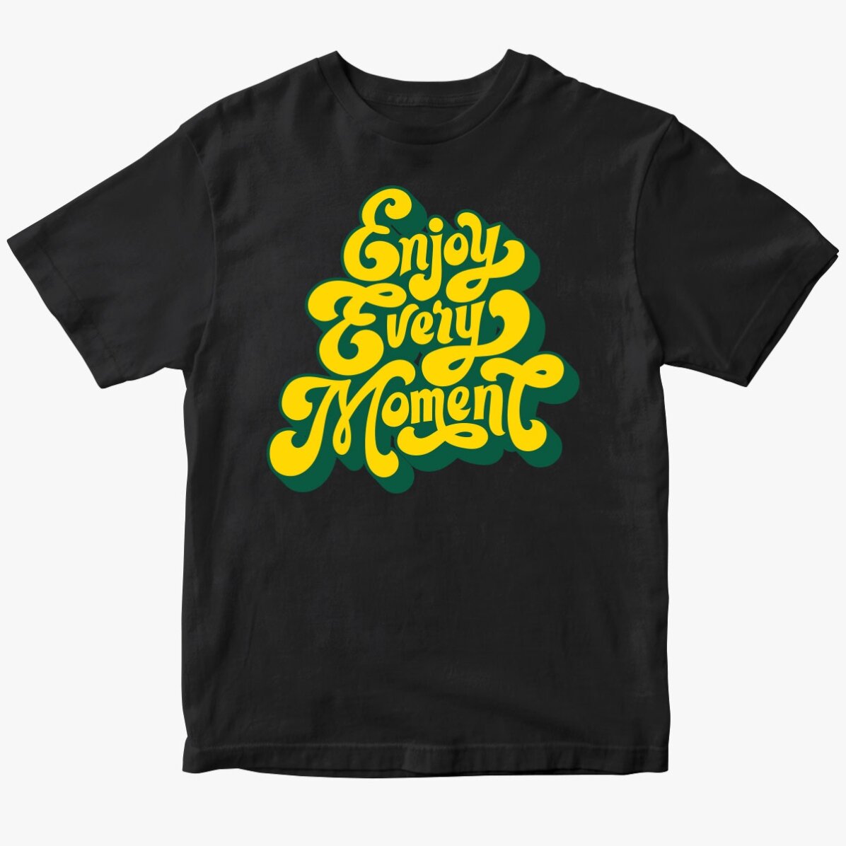 Tricou din bumbac personalizat cu text - Enjoy every moment