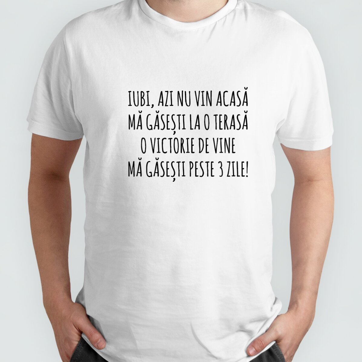 Tricou din bumbac personalizat cu text - Evadare EURO