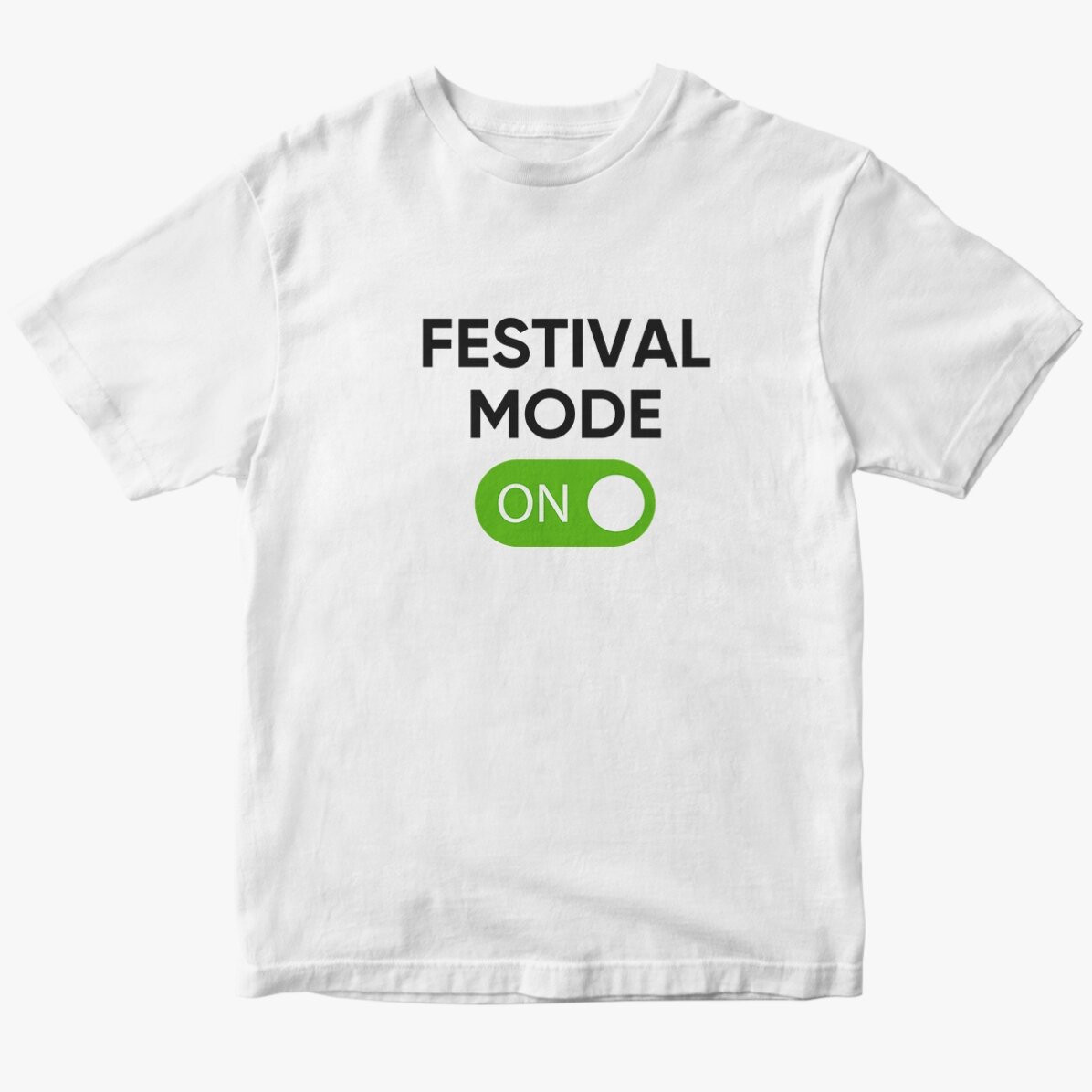 Персонализирана памучна тениска с текст - Festival Mode