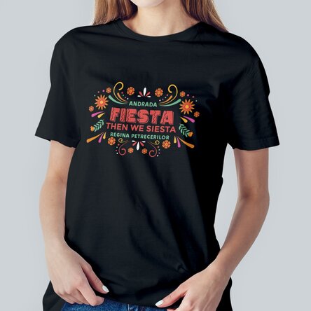 Tricou din bumbac personalizat cu text - Fiesta