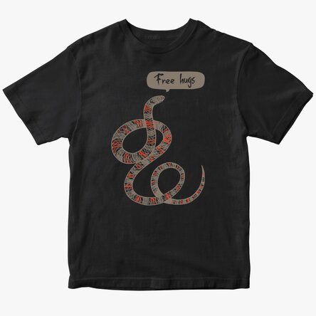 Tricou din bumbac personalizat cu text - Free hugs