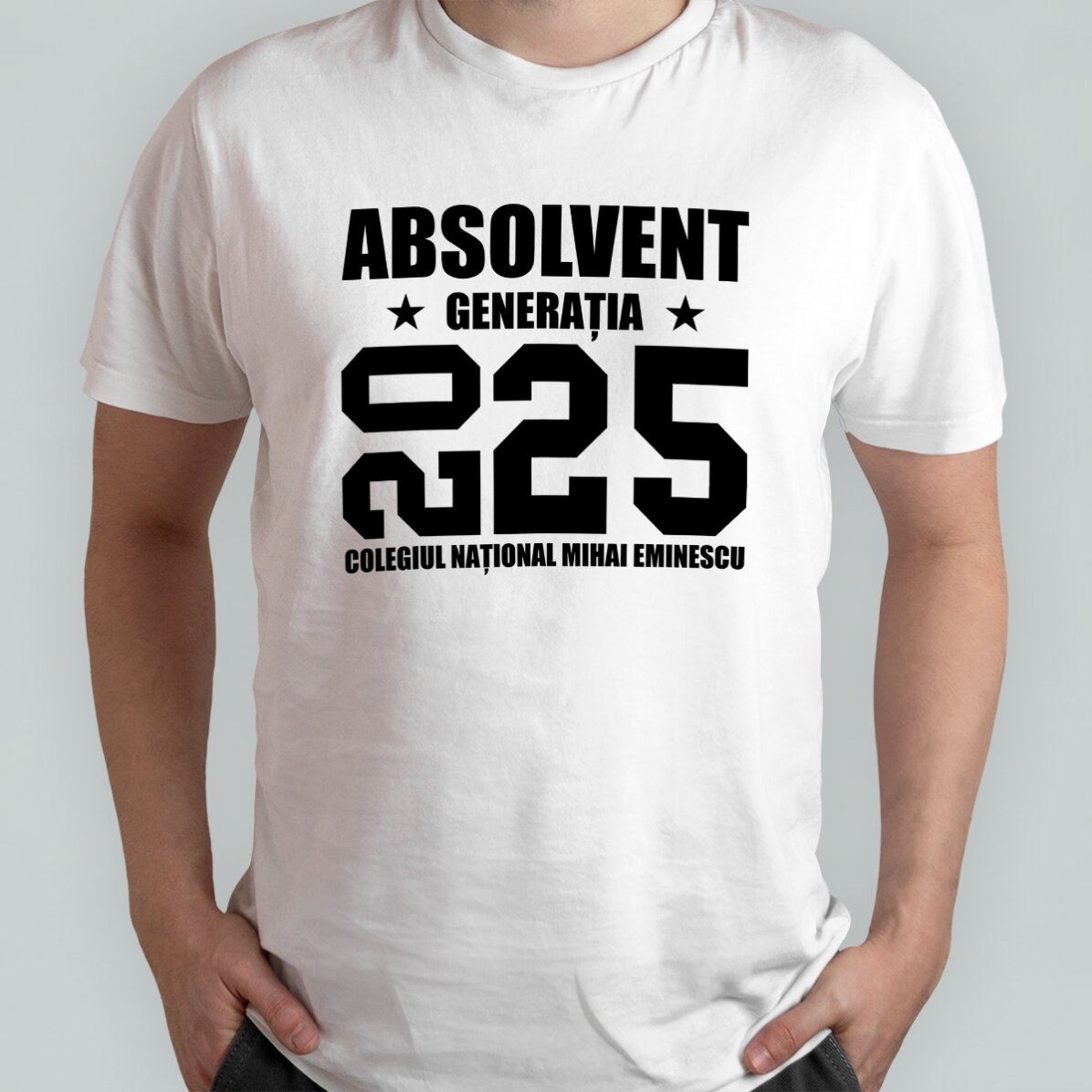 Tricou din bumbac personalizat cu text - Graduation Star