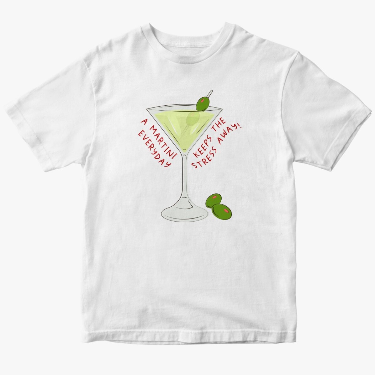 Tricou din bumbac personalizat cu text - Martini