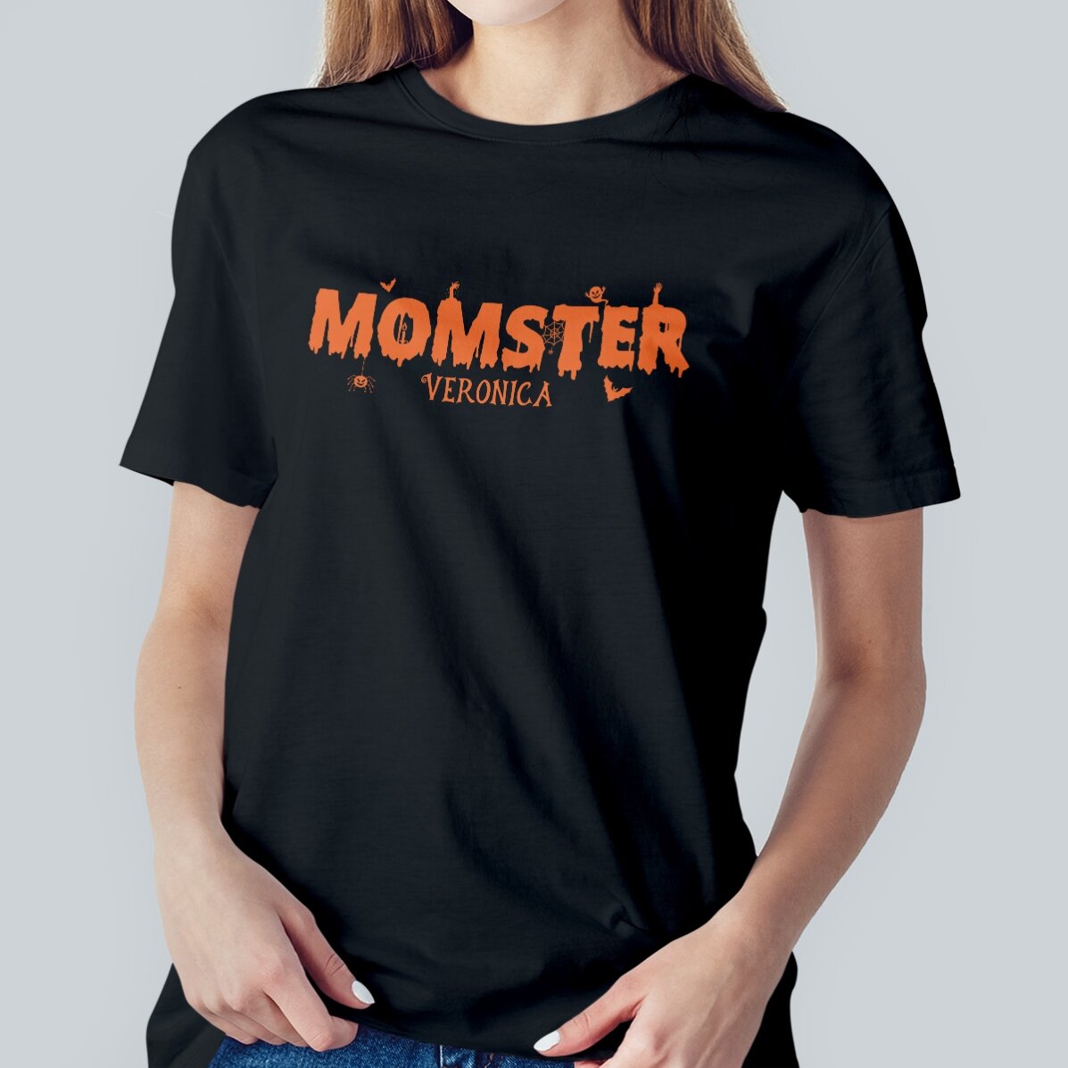 Tricou din bumbac personalizat cu text - Momster