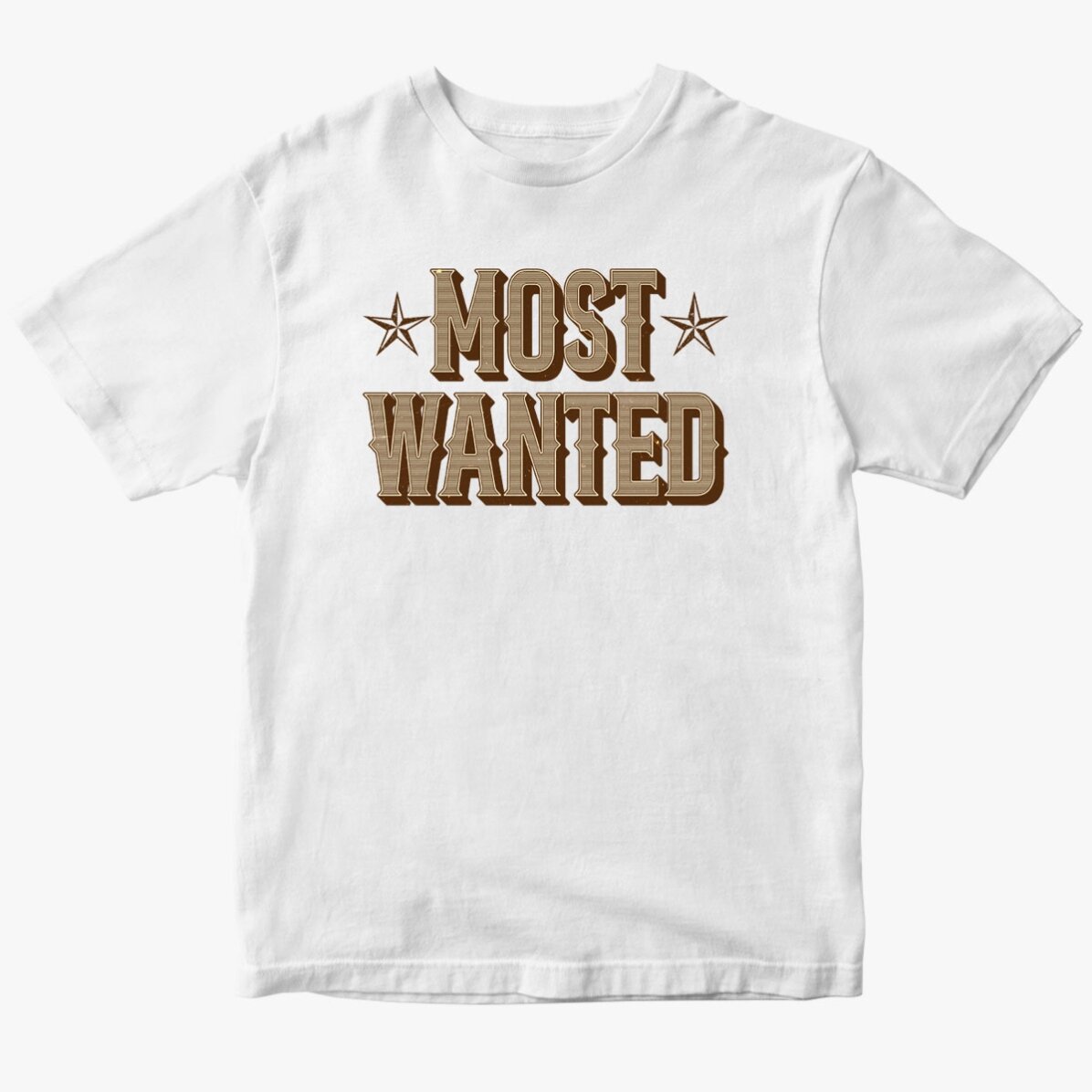 Tricou din bumbac personalizat cu text - Most Wanted