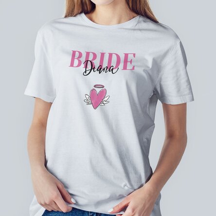 Tricou din bumbac personalizat cu text - Nuntă