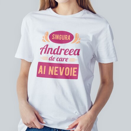 Tricou din bumbac personalizat cu text - Only one