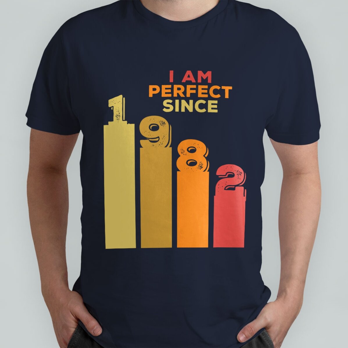 Tricou din bumbac personalizat cu text - Perfect since