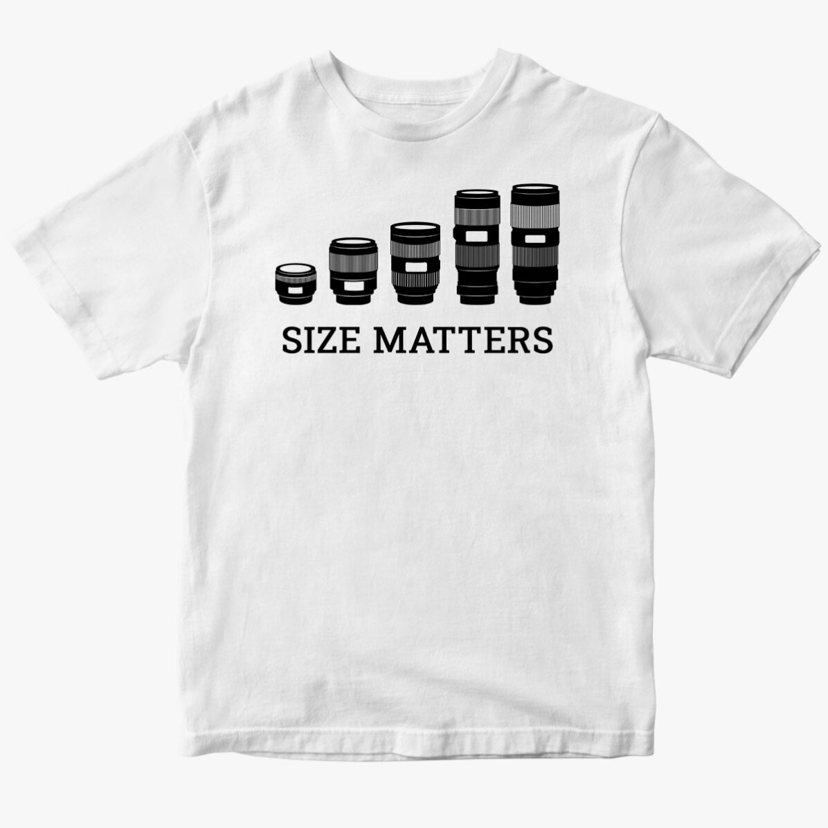 Tricou din bumbac personalizat pentru fotograf - Size Matters