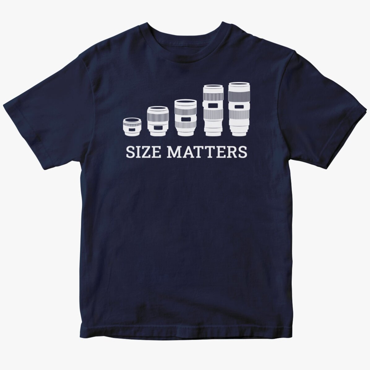 Tricou din bumbac personalizat pentru fotograf - Size Matters