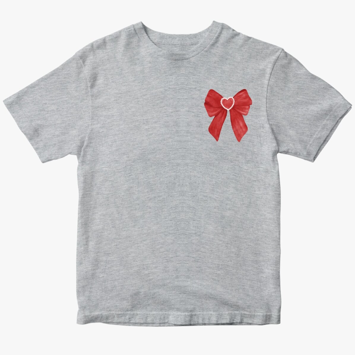 Tricou din bumbac personalizat - Red elegant bow