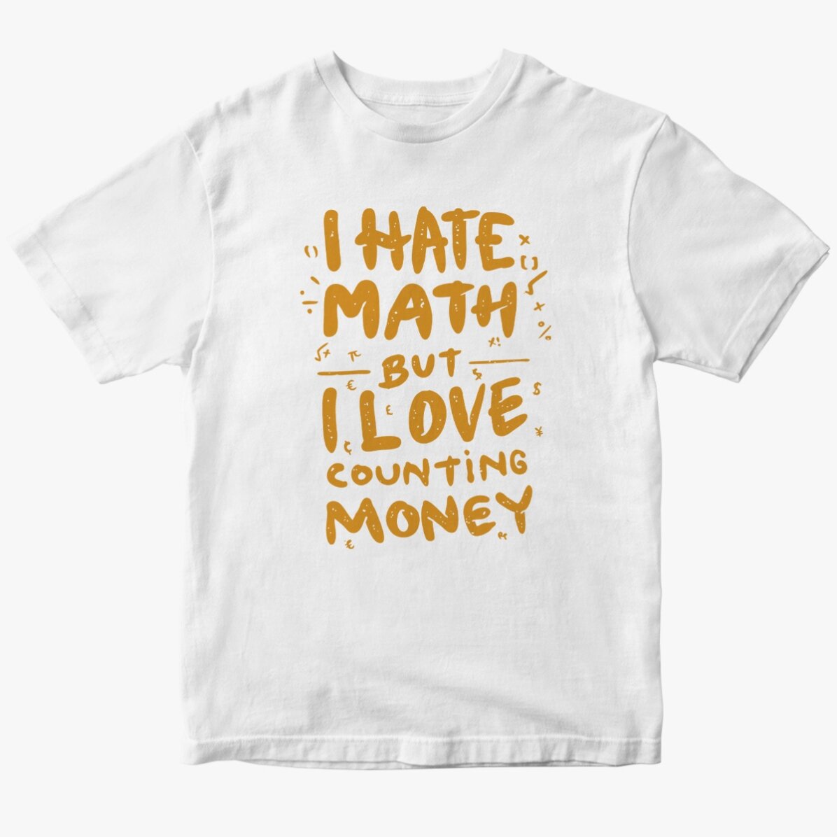 Tricou din bumbac personalizat - Counting money