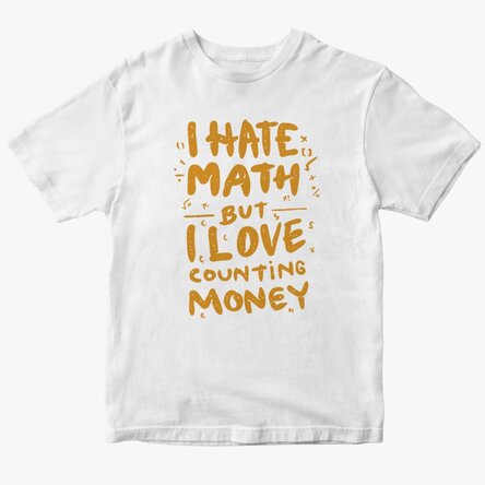 Tricou din bumbac personalizat - Counting money