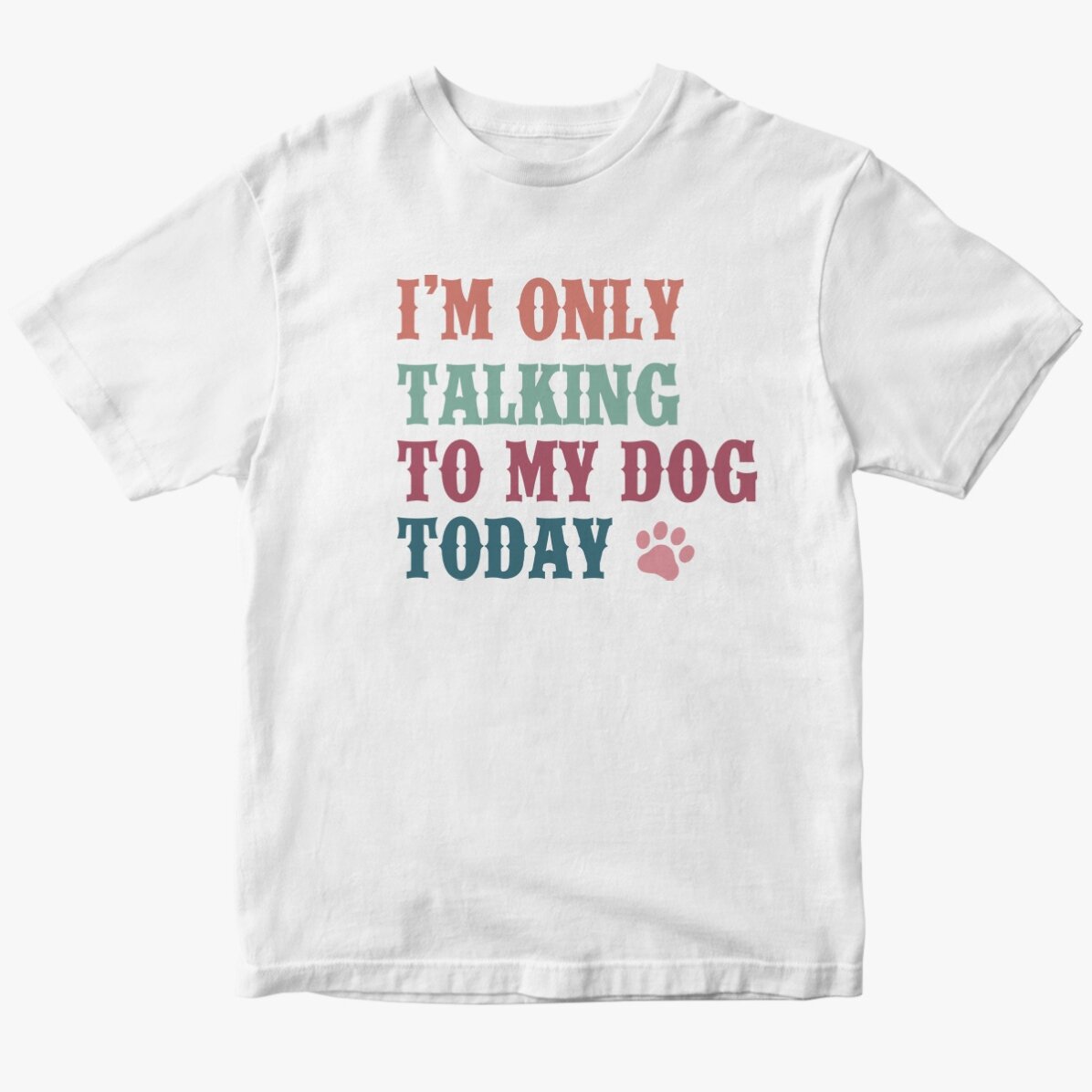 Tricou din bumbac personalizat - Talking to my dog