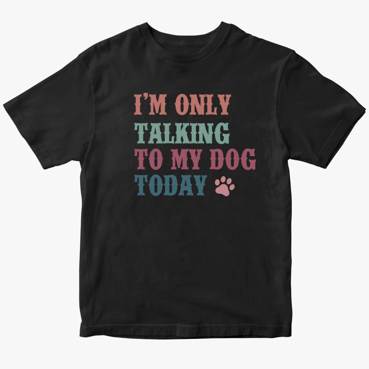 Tricou din bumbac personalizat - Talking to my dog